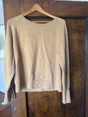 Banana Republic Lightweight Crewneck Sweater - Camel Tan